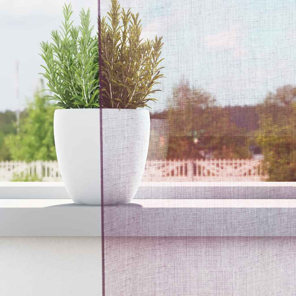 Vidaxl gordijnen met lussen 2 st 140x175 cm paars
