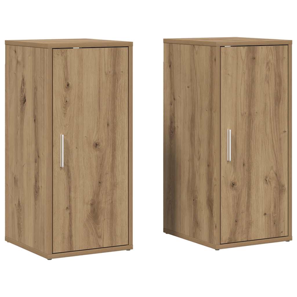 Vidaxx armoires à chaussures 2 pcs 32x35x70 cm bois travaillé chêne artisanal