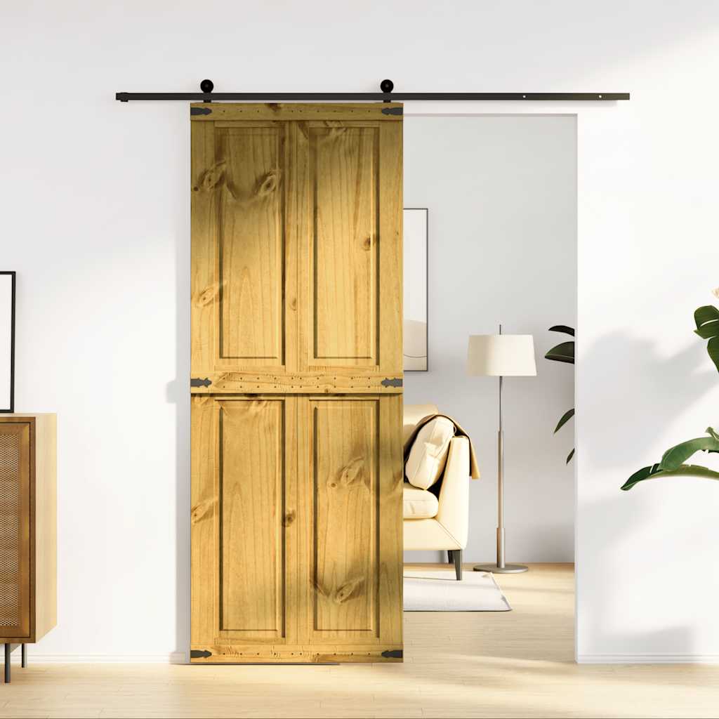 Vidaxx porte coulissante corona 80x210 cm bois de pin massif