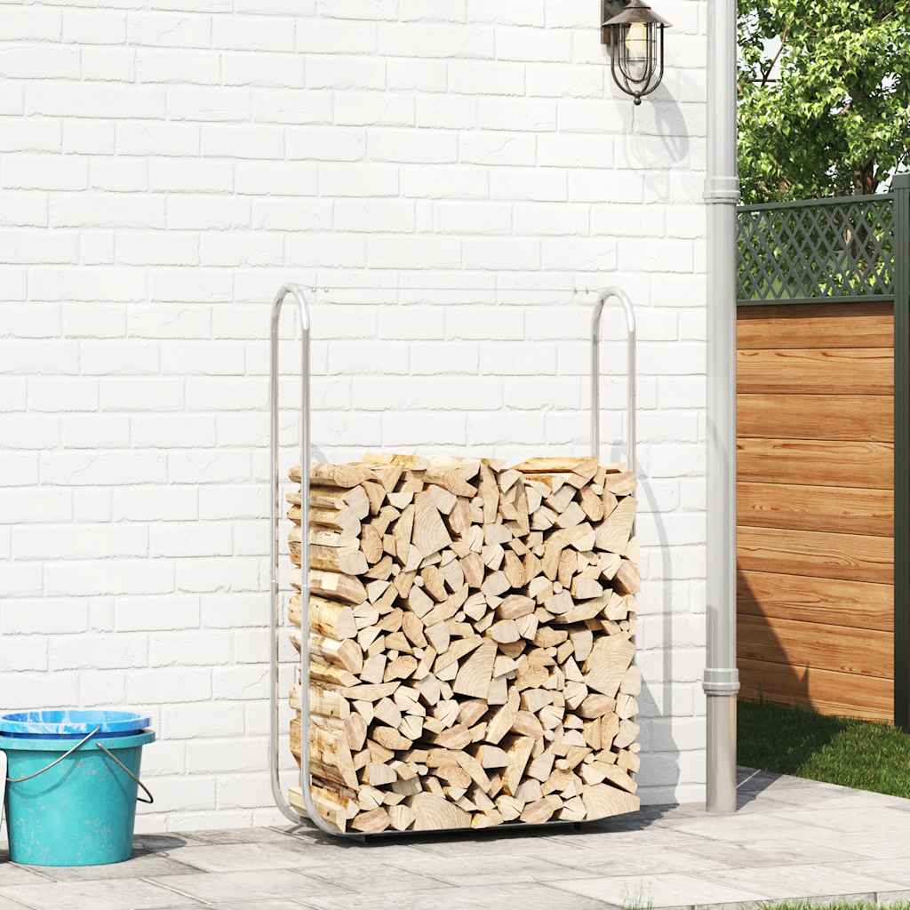 Vidaxx support à bois de chauffage 100x25x150 cm en acier galvanisé