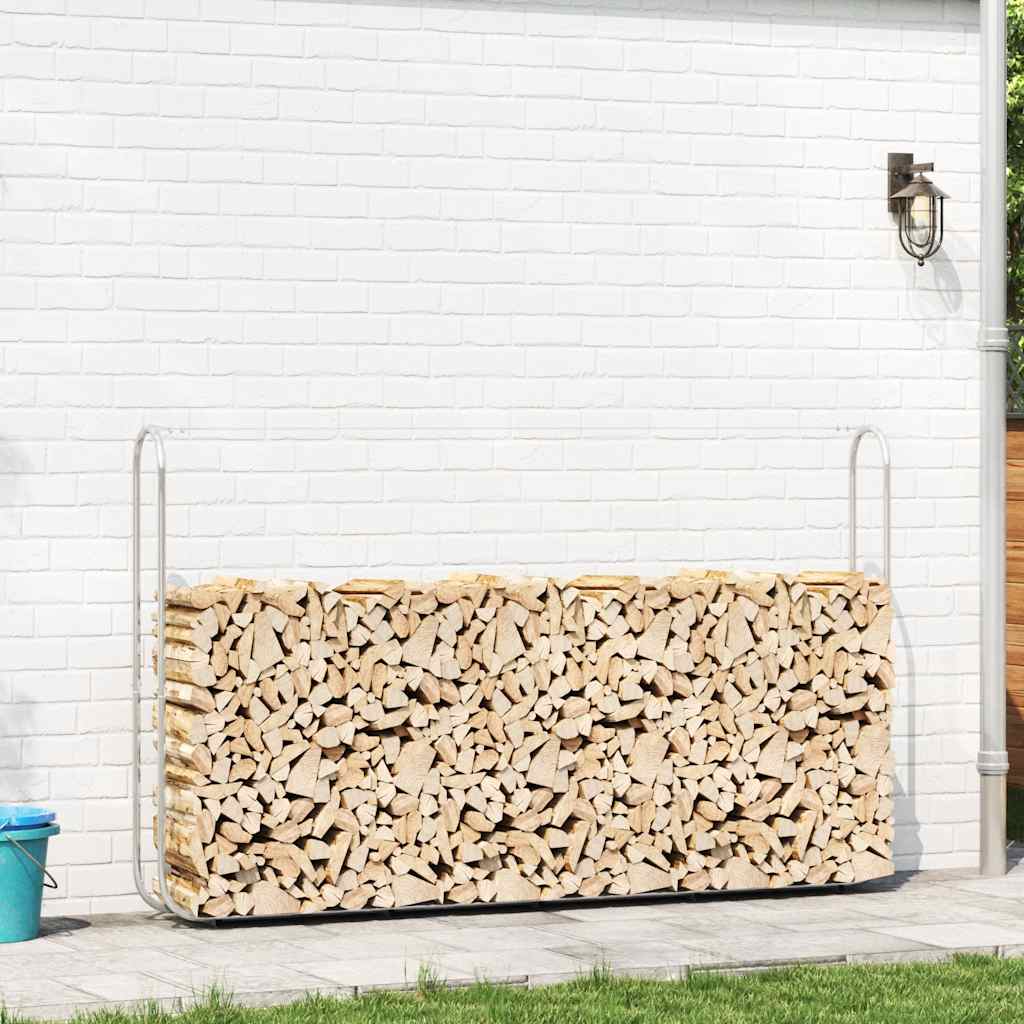 Vidaxx support à bois de chauffage 250x25x150 cm en acier galvanisé