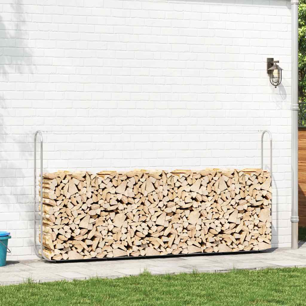 Vidaxx support à bois de chauffage 300x25x150 cm en acier galvanisé