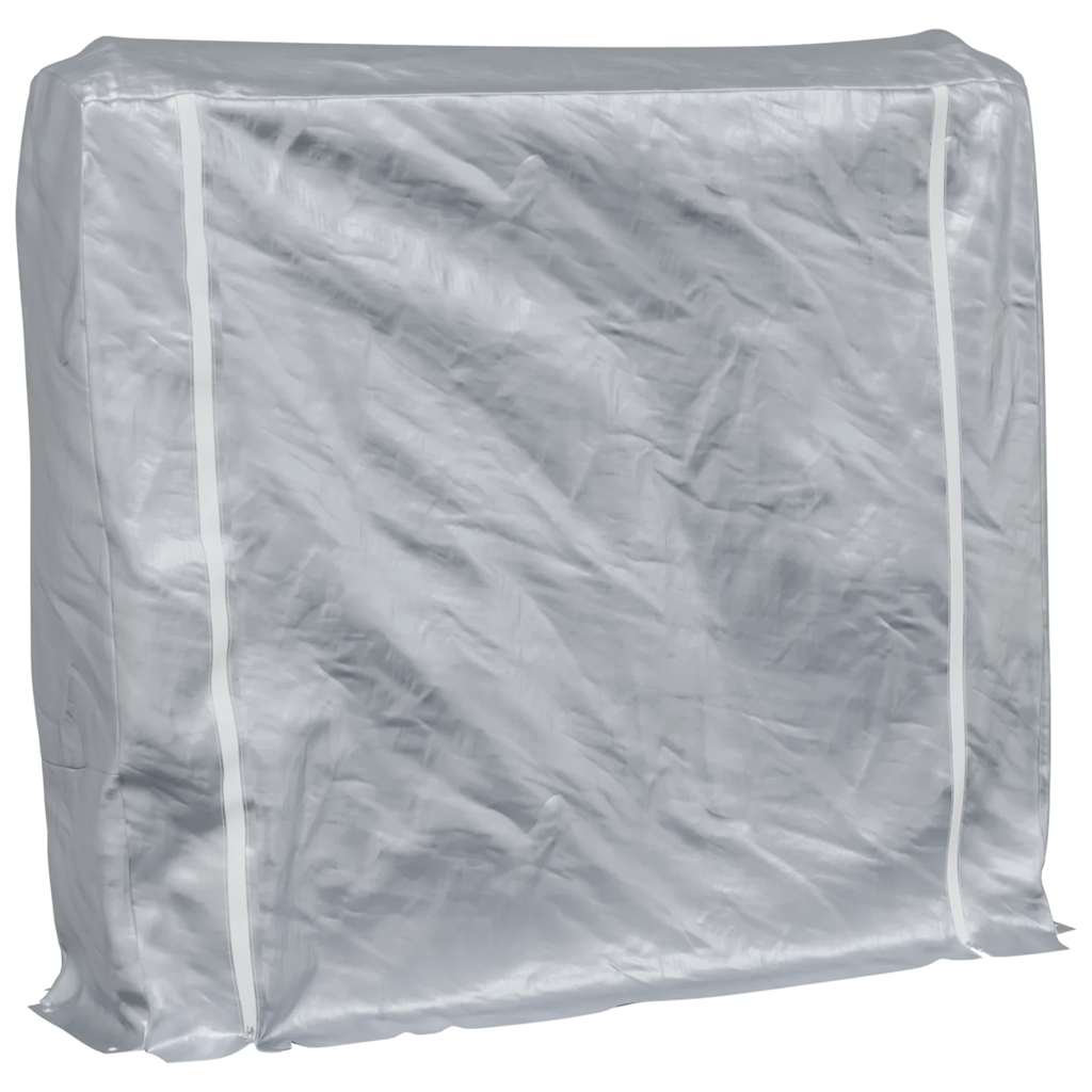 Vidaxx support à bois de chauffage avec housse de pluie 150x25x150 cm en acier galvanisé