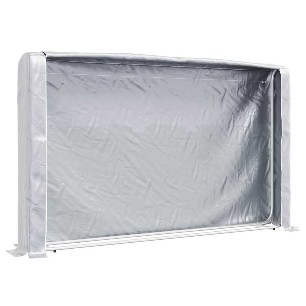 Vidaxx support à bois de chauffage avec housse de pluie 250x25x150 cm en acier galvanisé