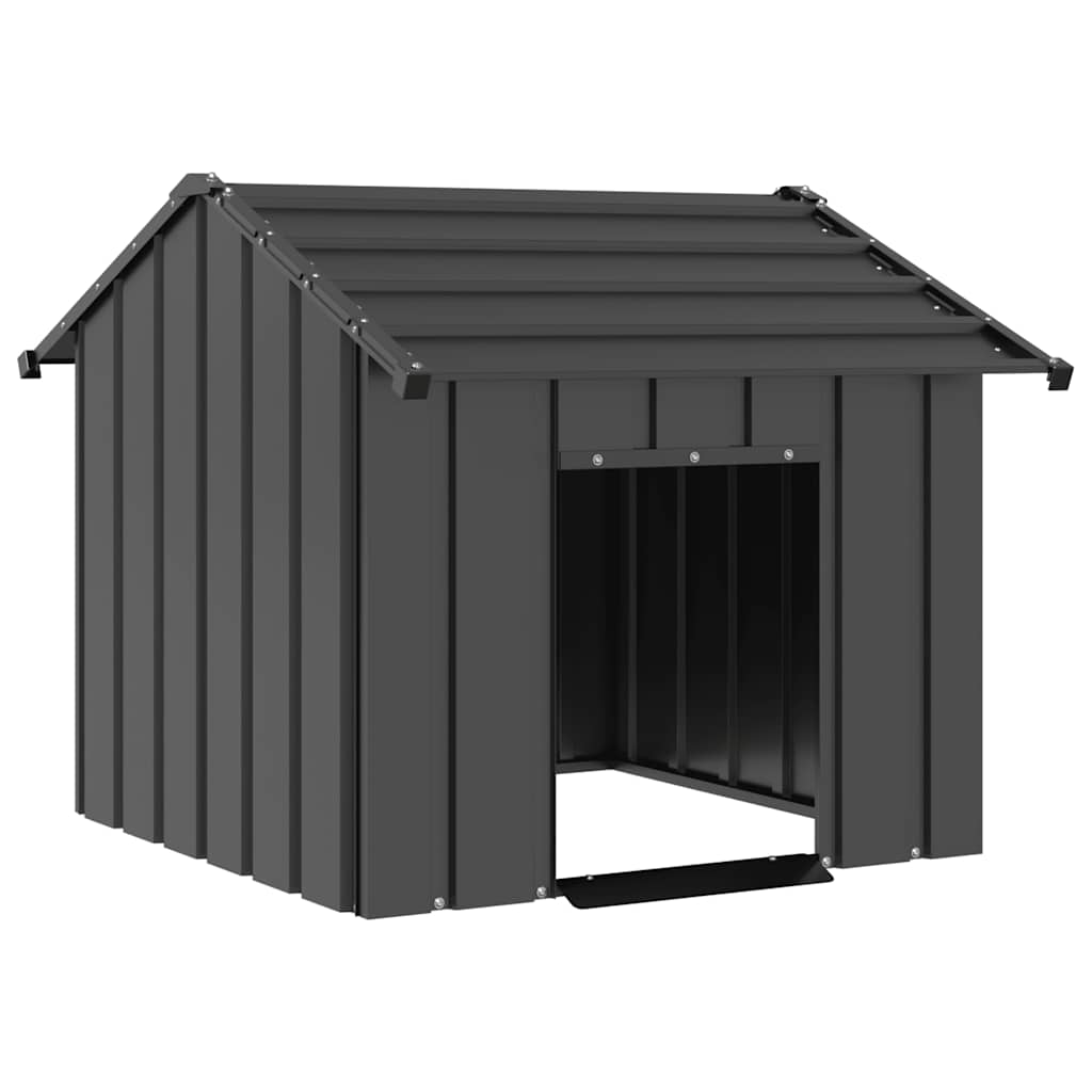 Niche Vidaxxl avec toit 85x107x81 cm en acier galvanisé