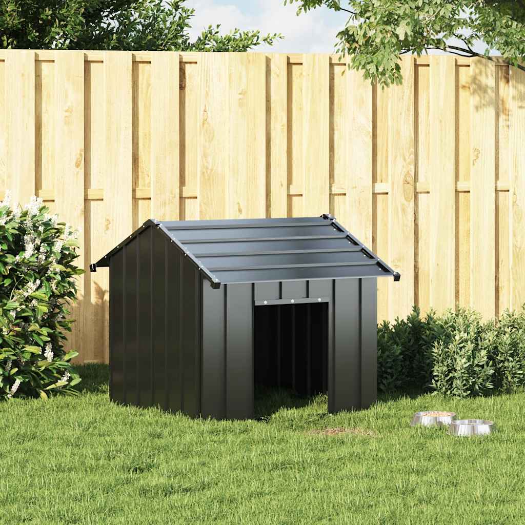 Niche Vidaxxl avec toit 85x107x81 cm en acier galvanisé
