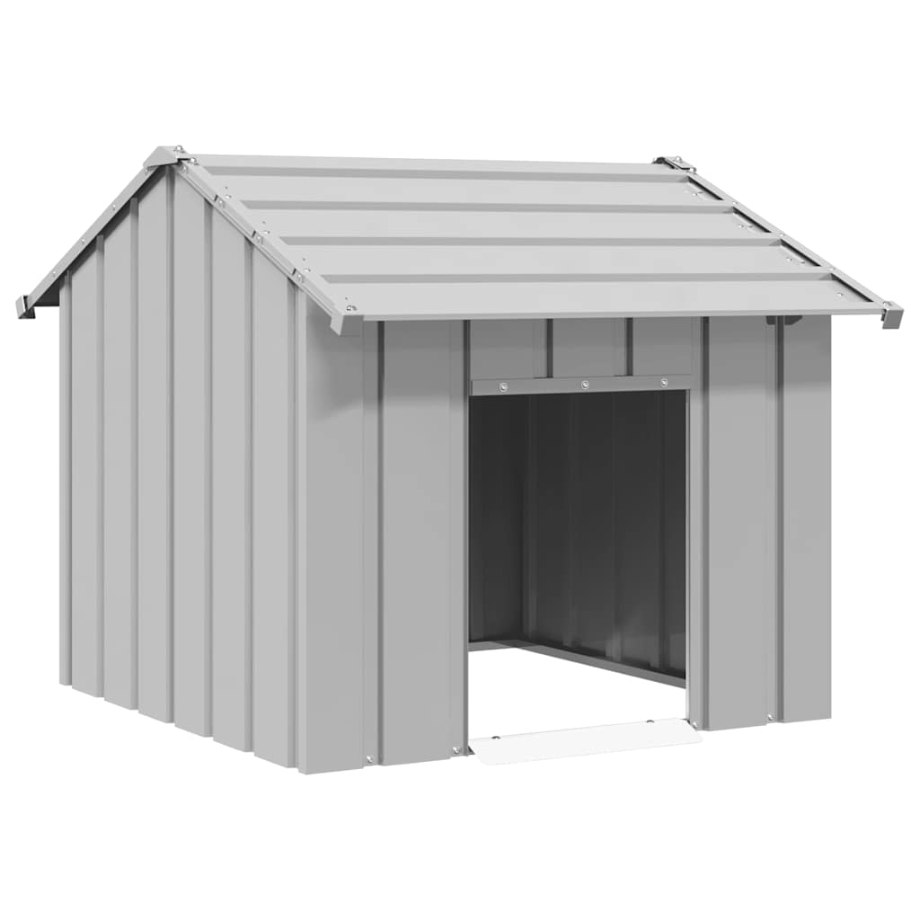 Niche Vidaxxl avec toit 85x107x81 cm en acier galvanisé
