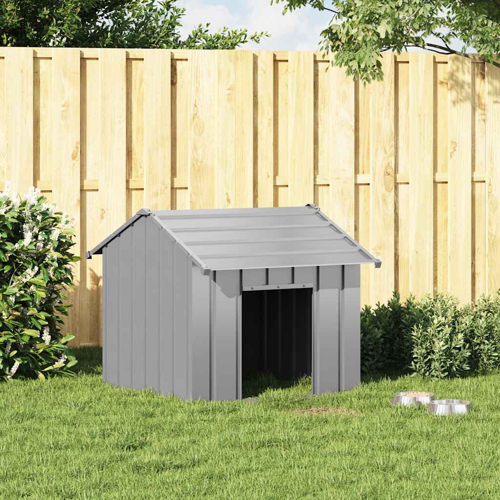 Niche Vidaxxl avec toit 85x107x81 cm en acier galvanisé