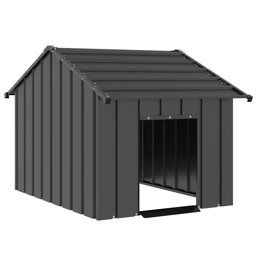 Niche Vidaxxl avec toit 83x130x85 cm en acier galvanisé