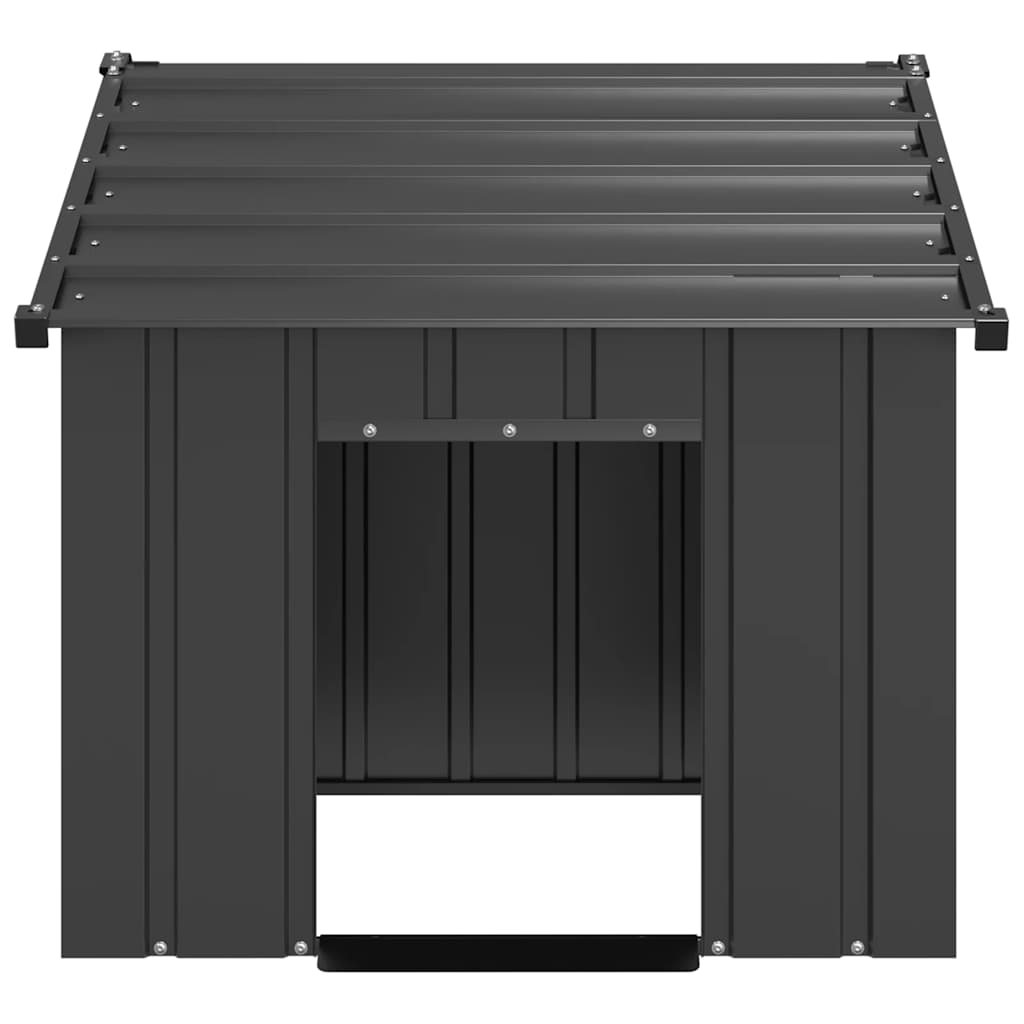 Niche Vidaxxl avec toit 83x130x85 cm en acier galvanisé