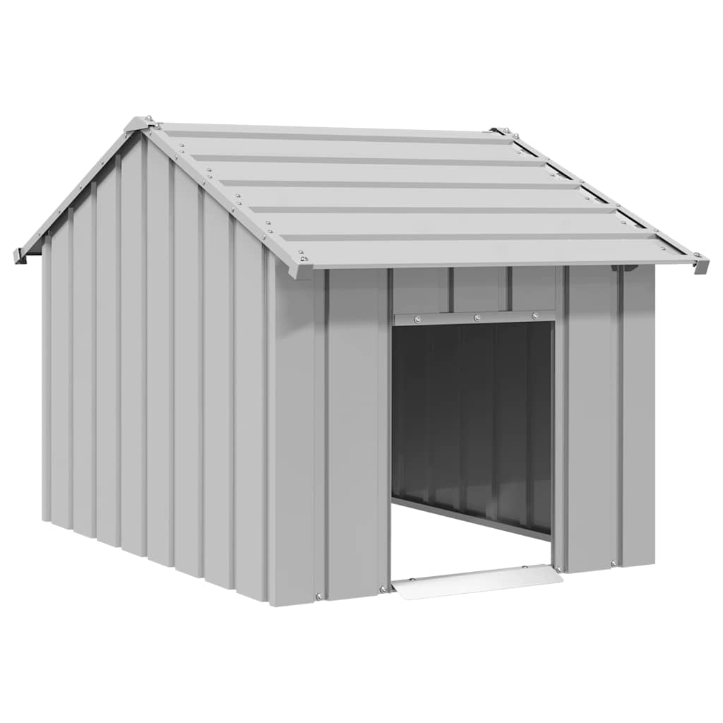Niche Vidaxxl avec toit 83x130x85 cm en acier galvanisé