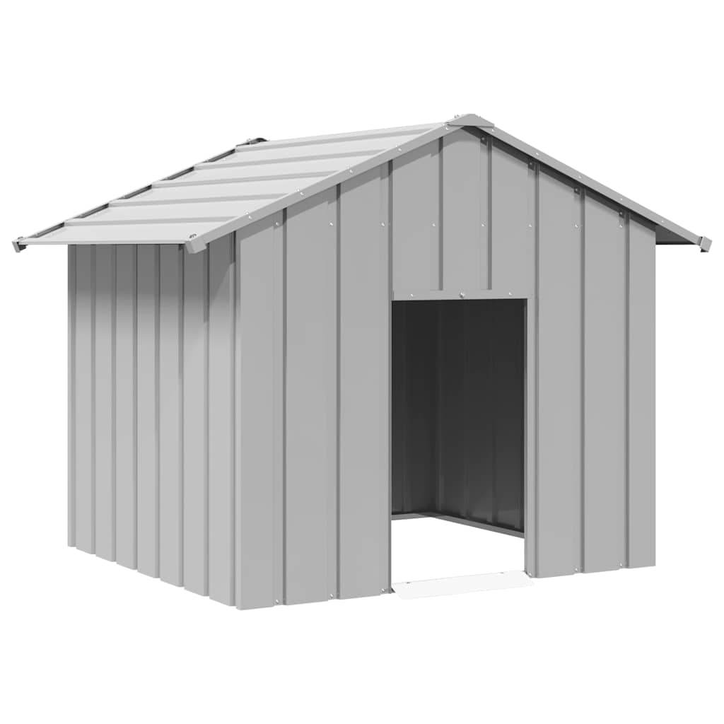 Vidaxxl niche avec toit 131x101x102 cm en acier galvanisé