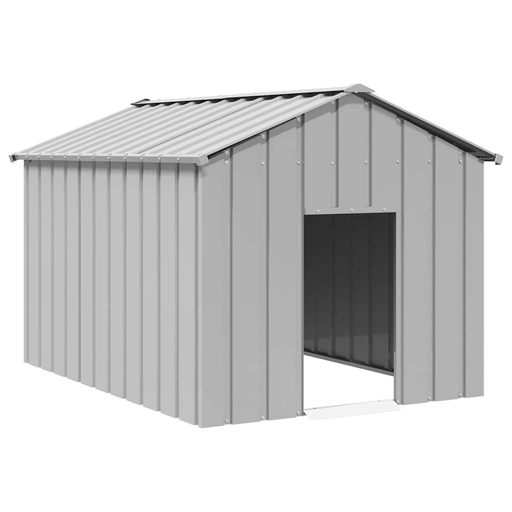 Vidaxxl niche avec toit 113x153x101 cm en acier galvanisé