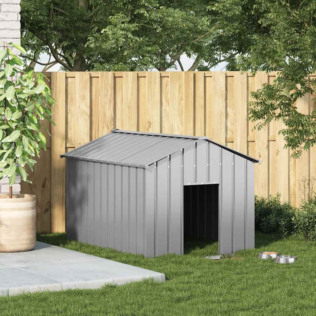 Vidaxxl niche avec toit 113x153x101 cm en acier galvanisé