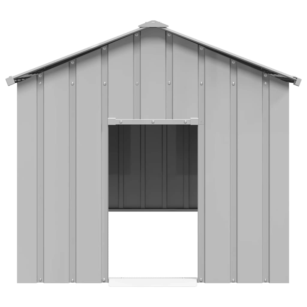 Vidaxxl niche avec toit 113x153x101 cm en acier galvanisé