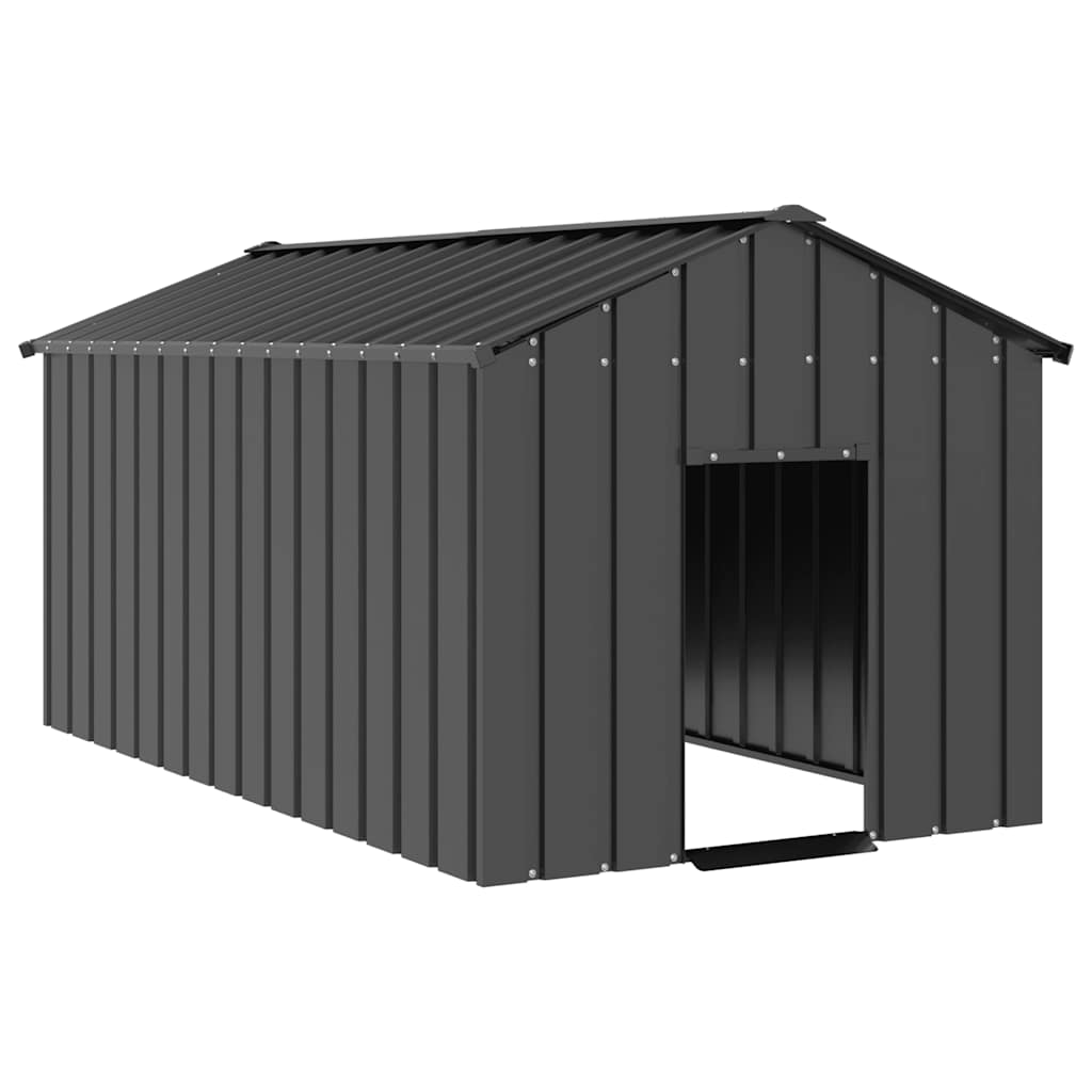 Niche Vidaxxl avec toit 114x202x101 cm en acier galvanisé