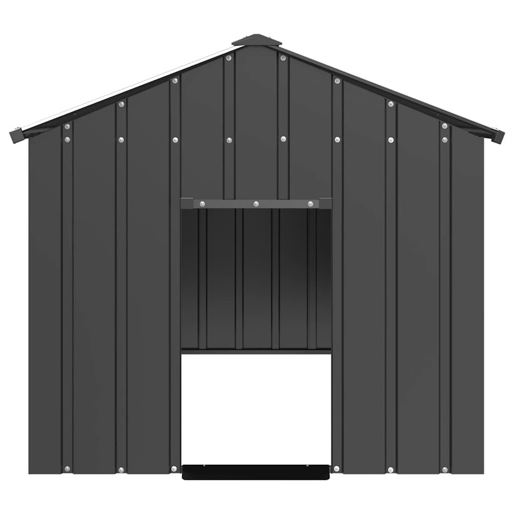 Niche Vidaxxl avec toit 114x202x101 cm en acier galvanisé