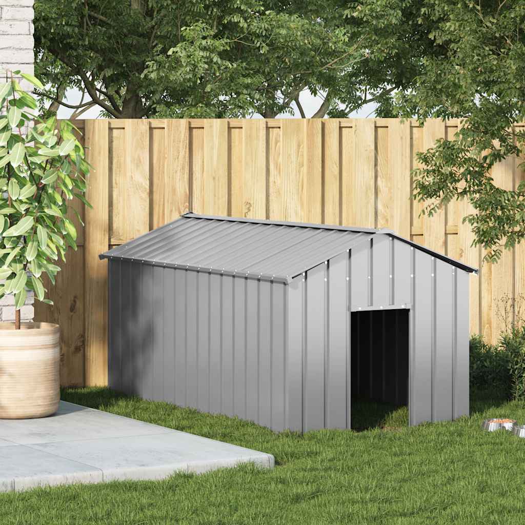 Niche Vidaxxl avec toit 114x202x101 cm en acier galvanisé