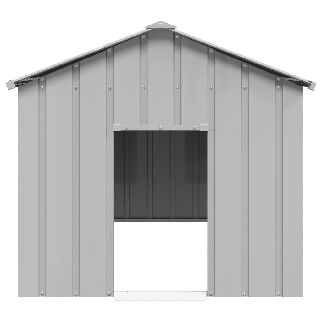 Niche Vidaxxl avec toit 114x202x101 cm en acier galvanisé