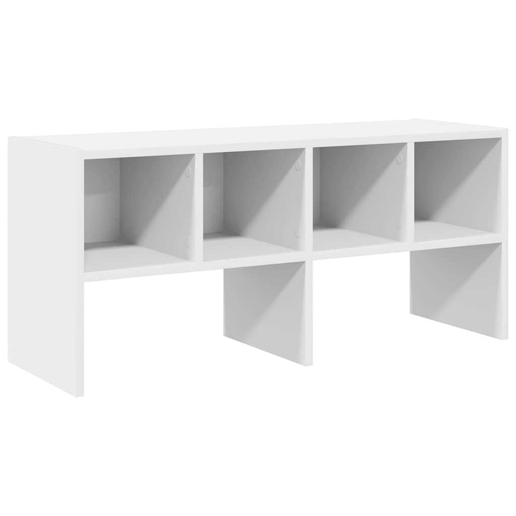 VidaXL étagère à chaussures empilable 89,5x30x40 cm blanc
