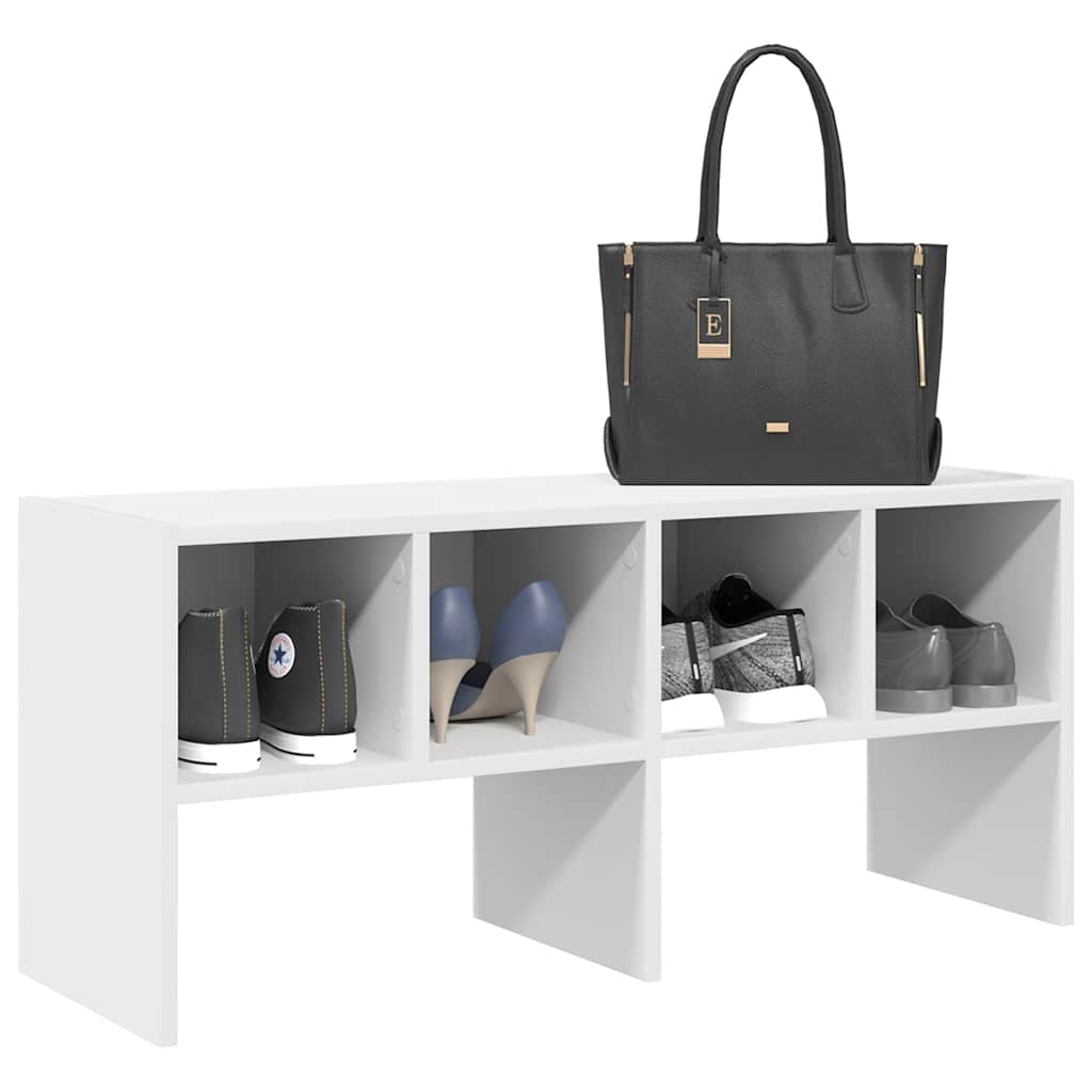 VidaXL étagère à chaussures empilable 89,5x30x40 cm blanc