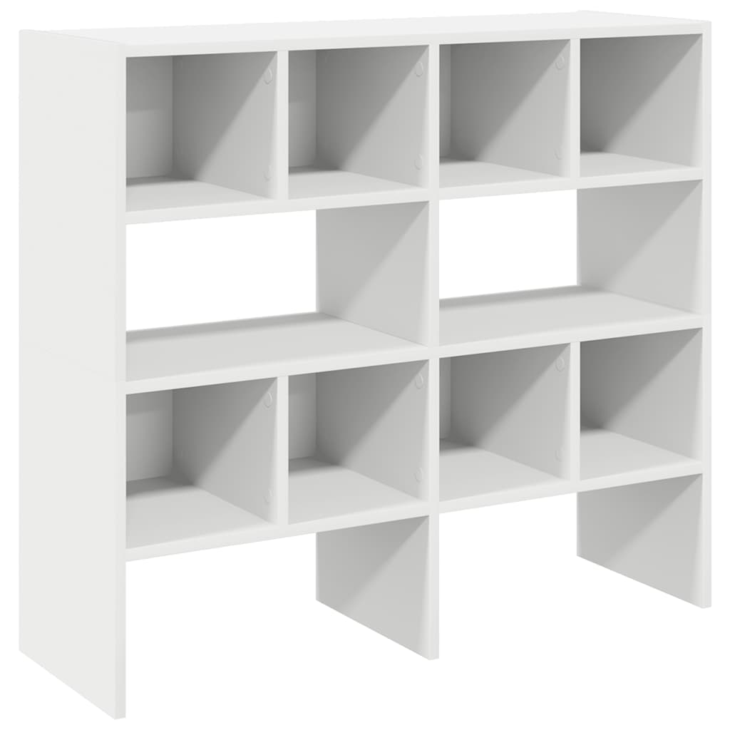 VidaXL étagères à chaussures 2 pcs empilables 89,5x30x40 cm blanc