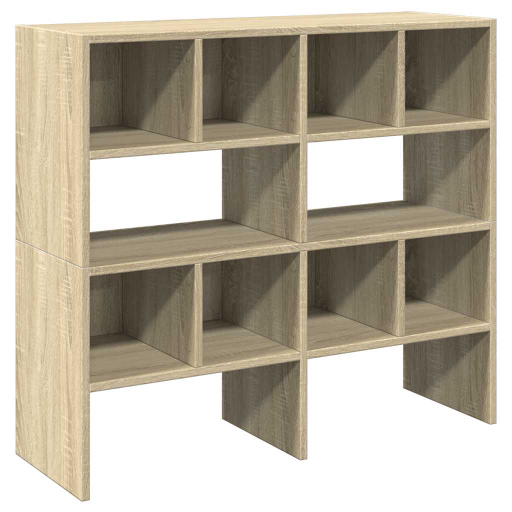 VidaXL étagère à chaussures 2 pcs empilable 89,5x30x40 cm couleur chêne sonoma