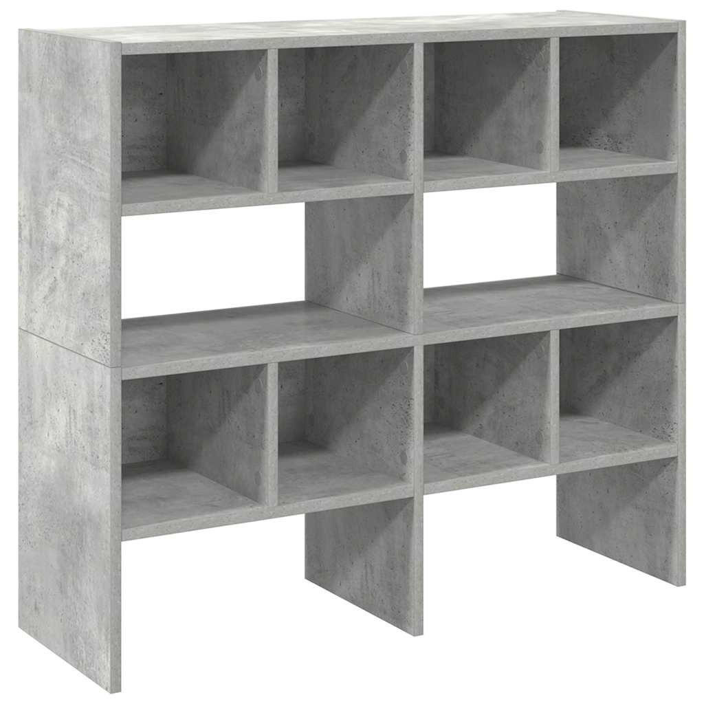 Vidaxx étagères à chaussures 2 pcs empilables 89,5x30x40 cm gris béton