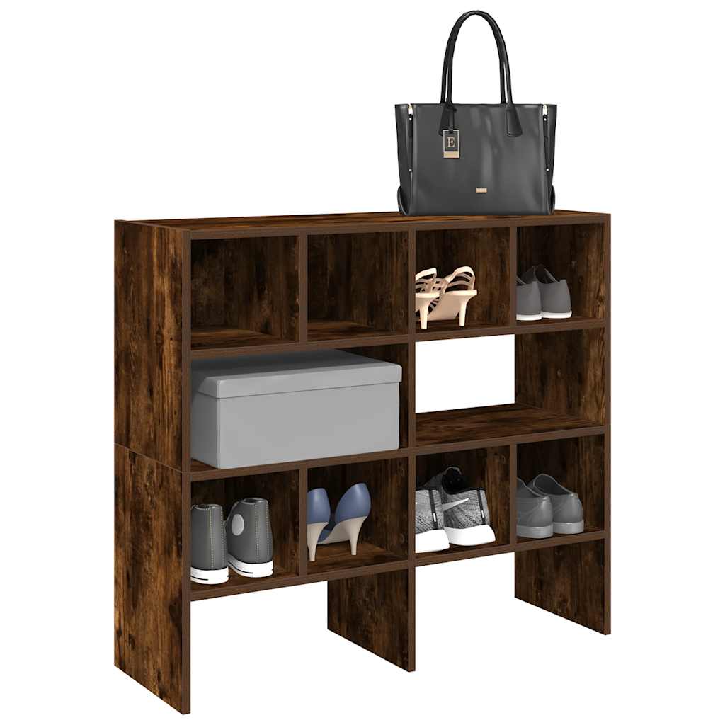 Vidaxx étagère à chaussures 2 pcs empilable 89,5x30x40 cm couleur chêne fumé