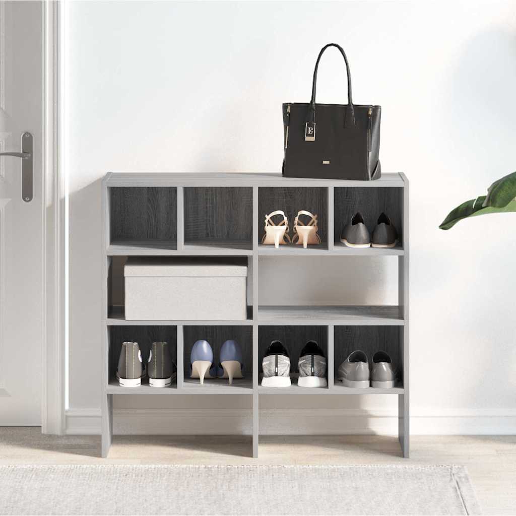 Vidaxx étagères à chaussures 2 pcs empilables 89,5x30x40 cm chêne sonoma gris