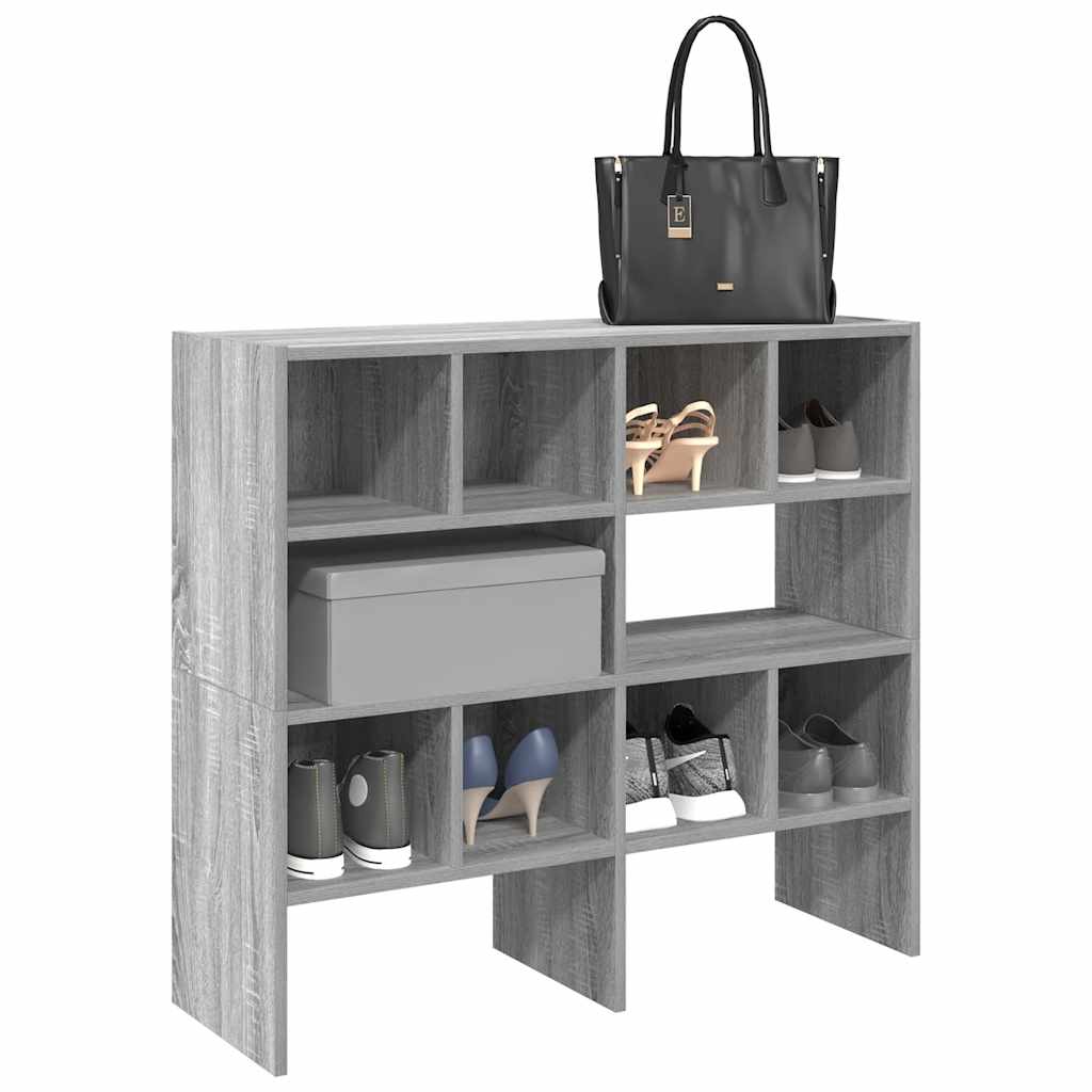 Vidaxx étagères à chaussures 2 pcs empilables 89,5x30x40 cm chêne sonoma gris