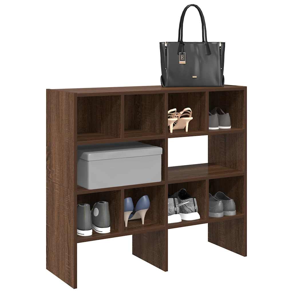 VidaXL étagères à chaussures 2 pcs empilables 89,5x30x40 cm couleur chêne marron