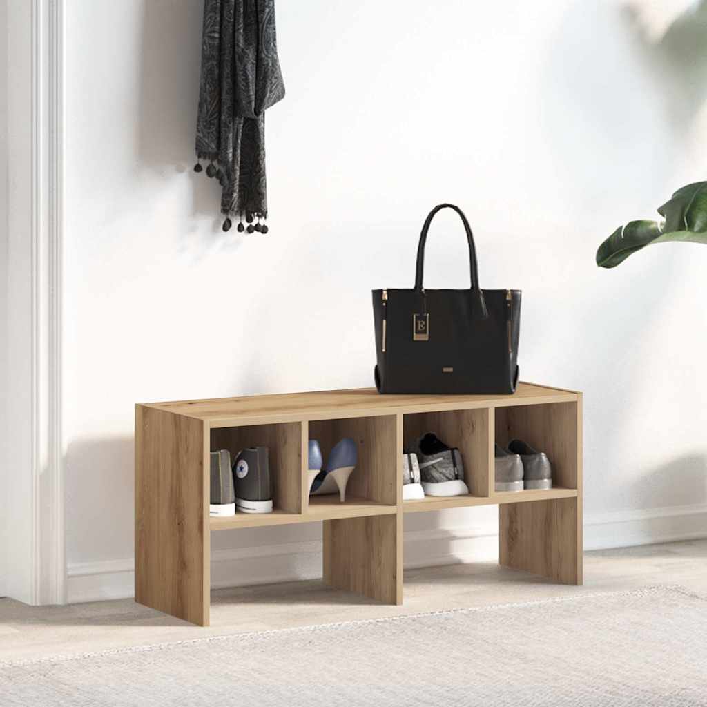 VidaXL étagère à chaussures empilable 89,5x30x40 cm couleur chêne artisanal