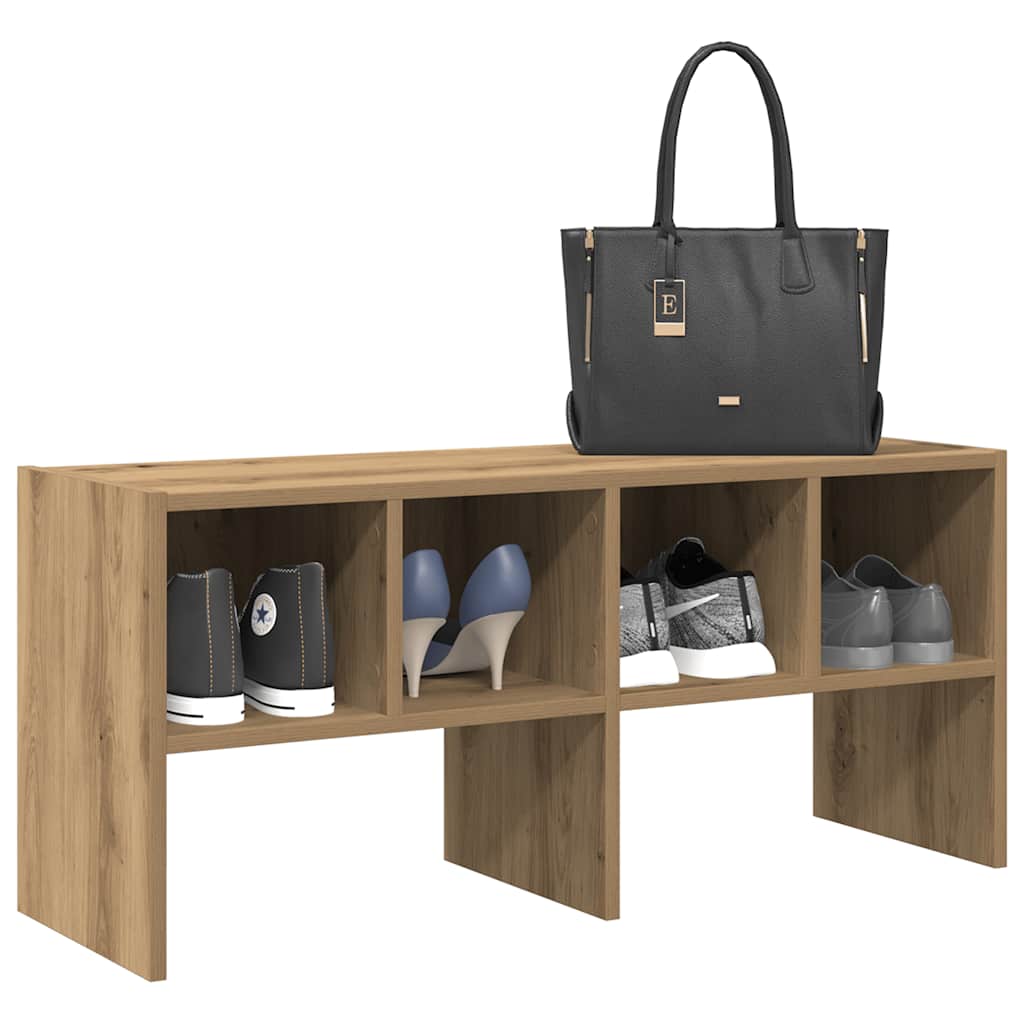 VidaXL étagère à chaussures empilable 89,5x30x40 cm couleur chêne artisanal