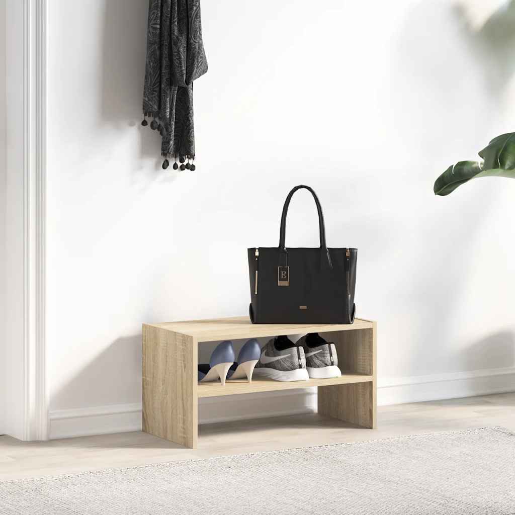 VidaXL étagère à chaussures empilable 60x30x30,5 cm couleur chêne sonoma