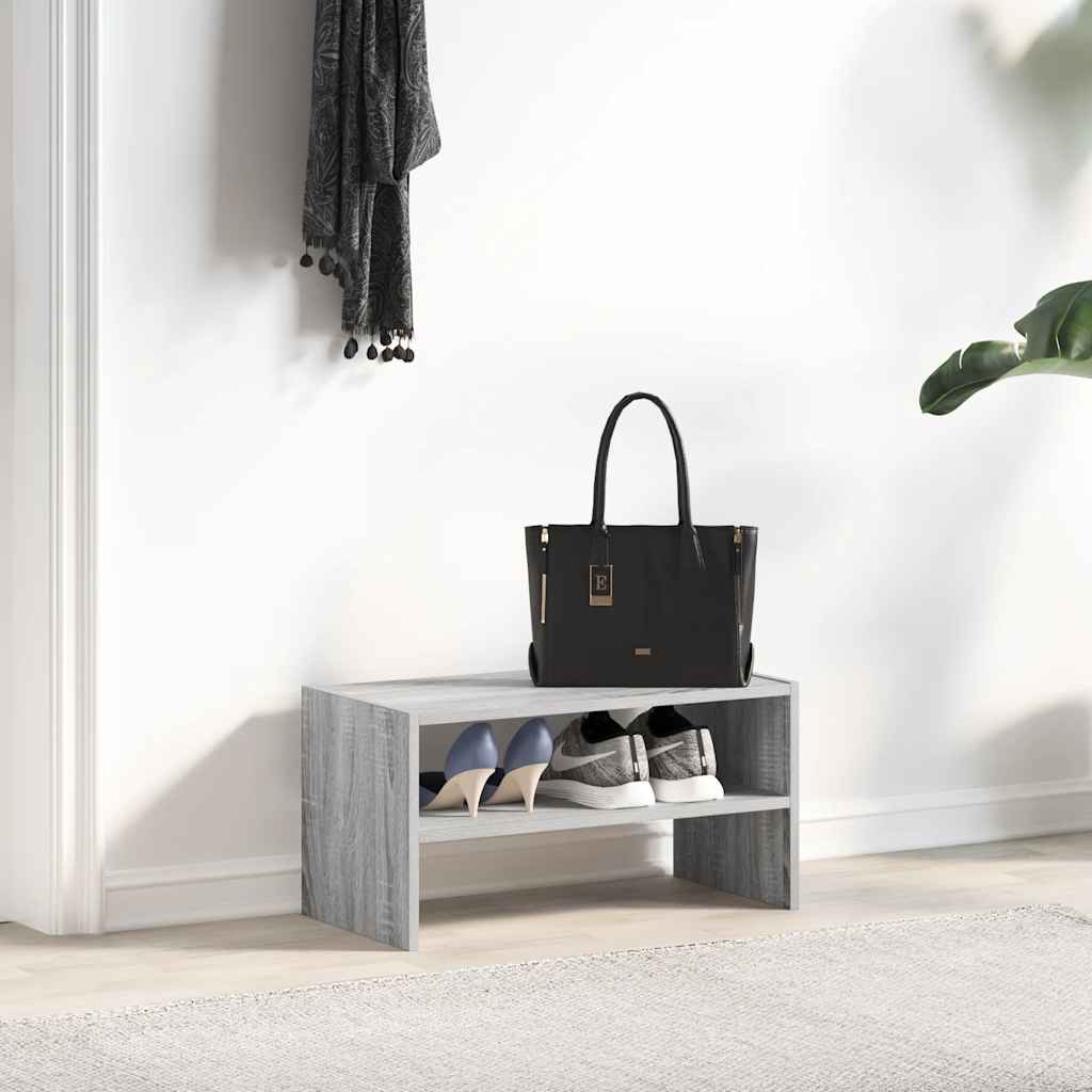 VidaXL étagère à chaussures empilable 60x30x30,5 cm chêne sonoma gris