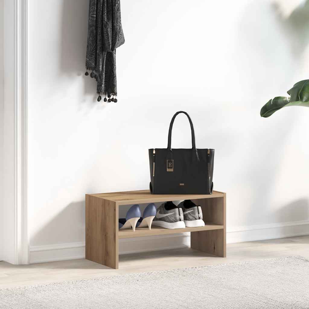 VidaXL étagère à chaussures empilable 60x30x30,5 cm couleur chêne artisanal