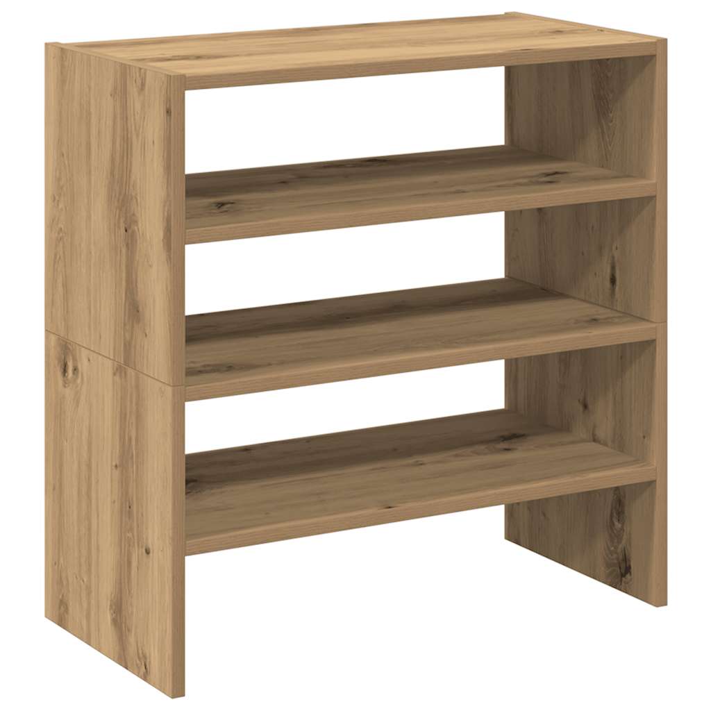 Vidaxx étagère à chaussures 2 pcs empilable 60x30x30,5 cm chêne artisanal