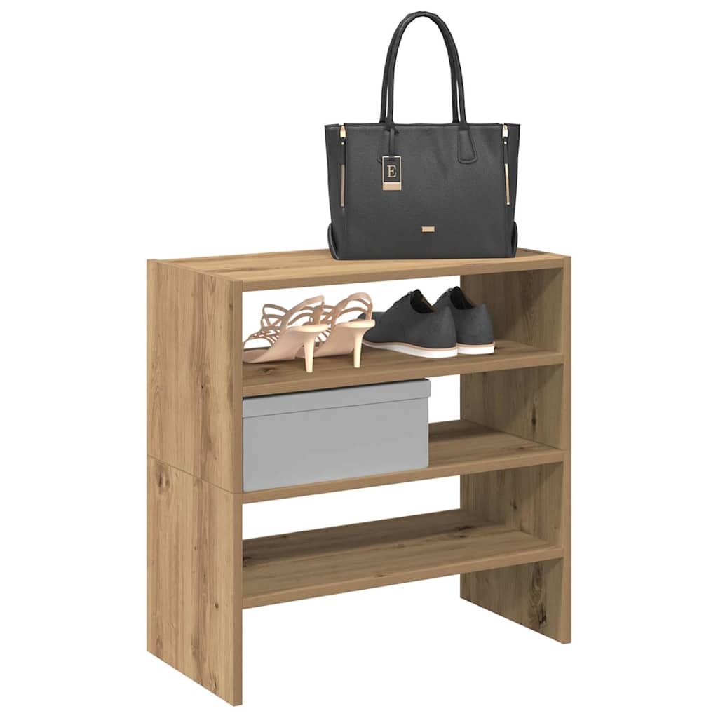 Vidaxx étagère à chaussures 2 pcs empilable 60x30x30,5 cm chêne artisanal