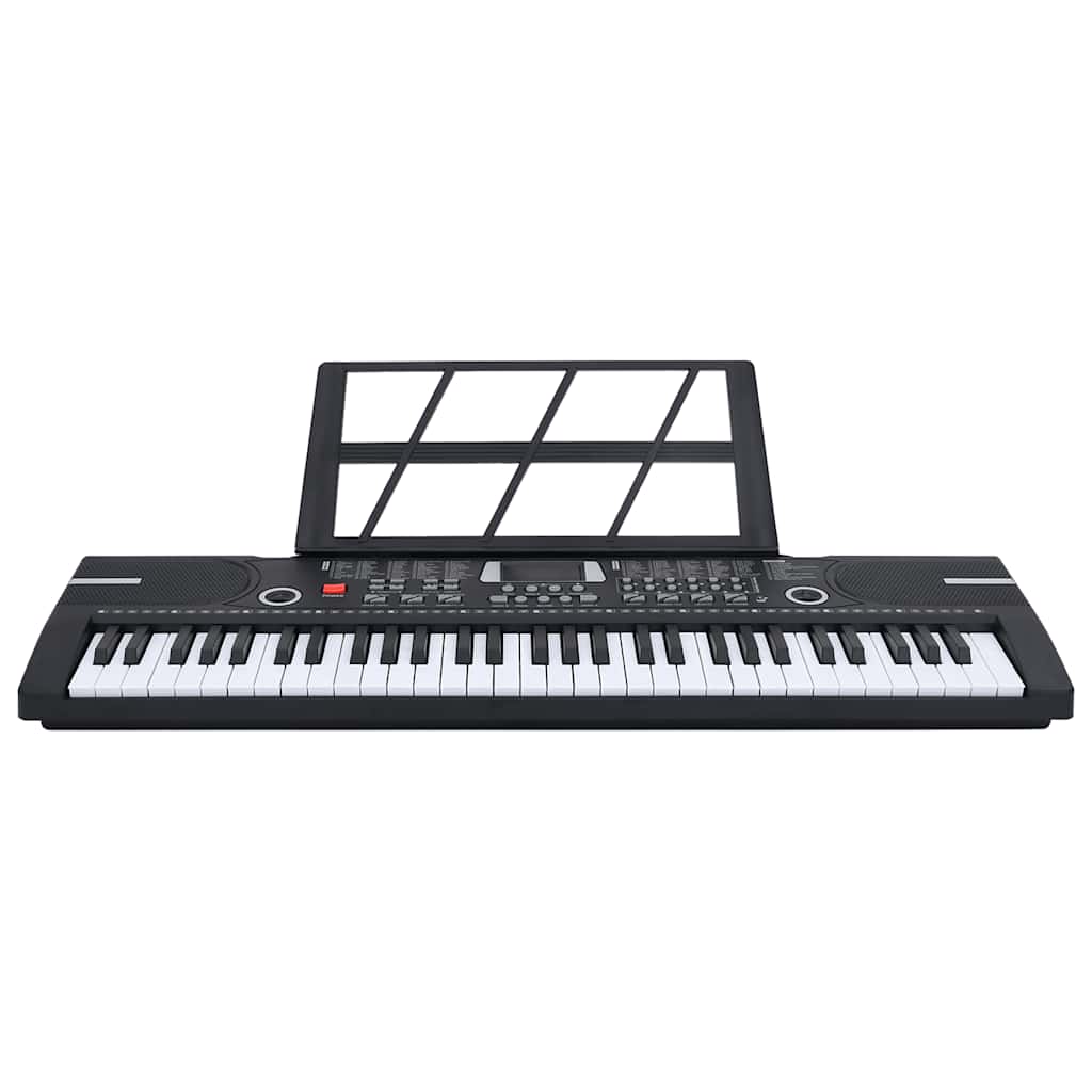 Vidaxxl clavier électrique piano 61 touches avec pupitre