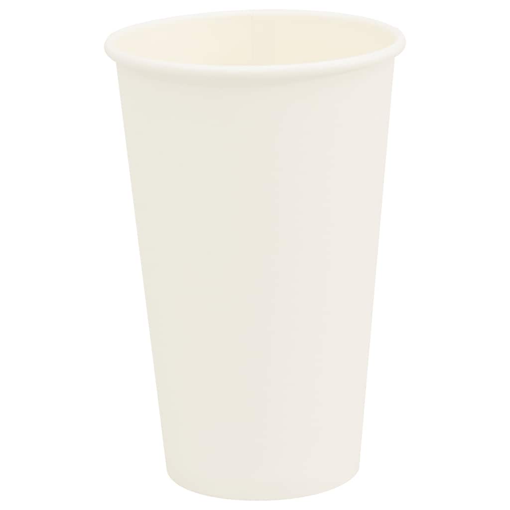 VidaXL tasses à café en papier 1000 pcs 16oz 400 ml blanc