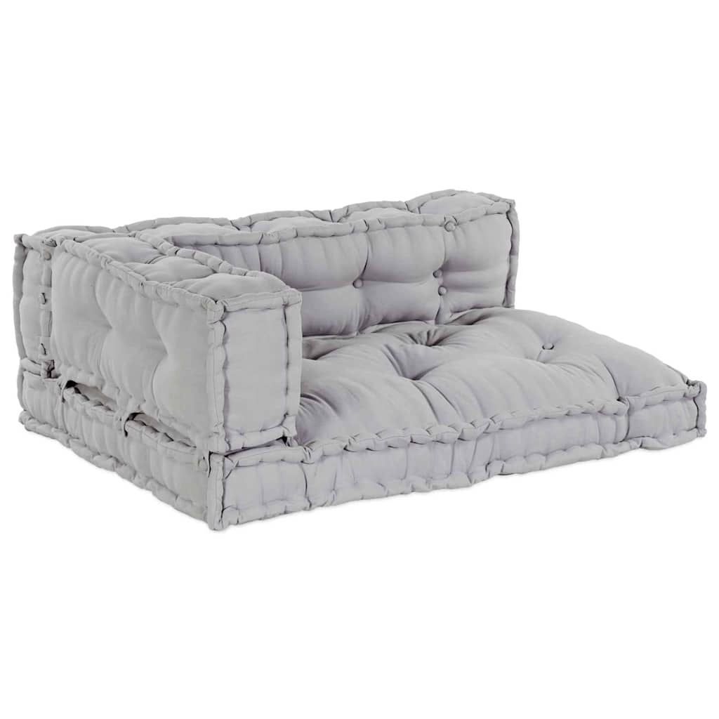 Vidaxl modulair bank 3 pcs grijs 120 x 80 x 38 cm stof