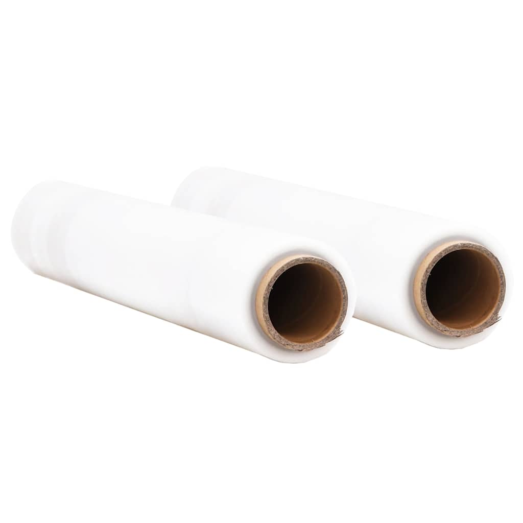 Vidaxl stretchfilm 2 st transparant 30 μm 50 cm x 300 m