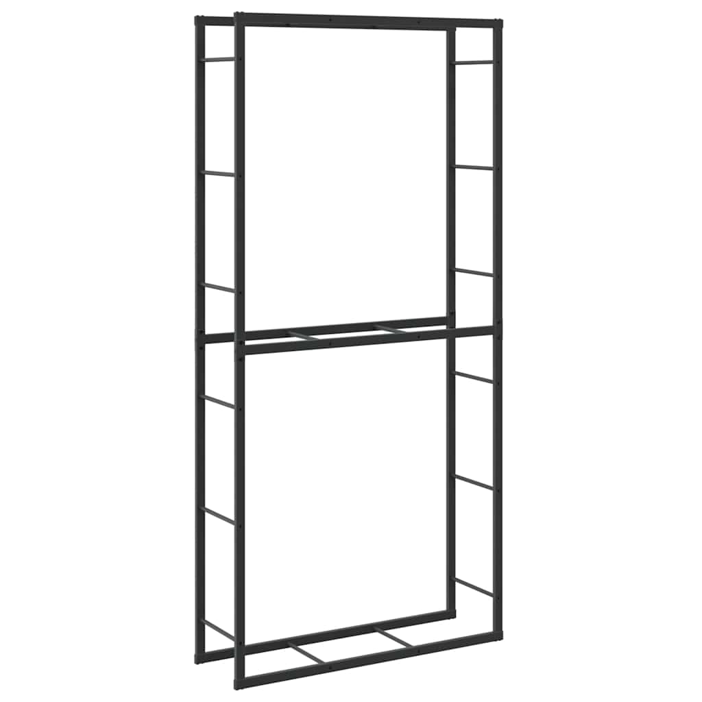 Vidaxx support à bois de chauffage 100x30x209 cm acier noir