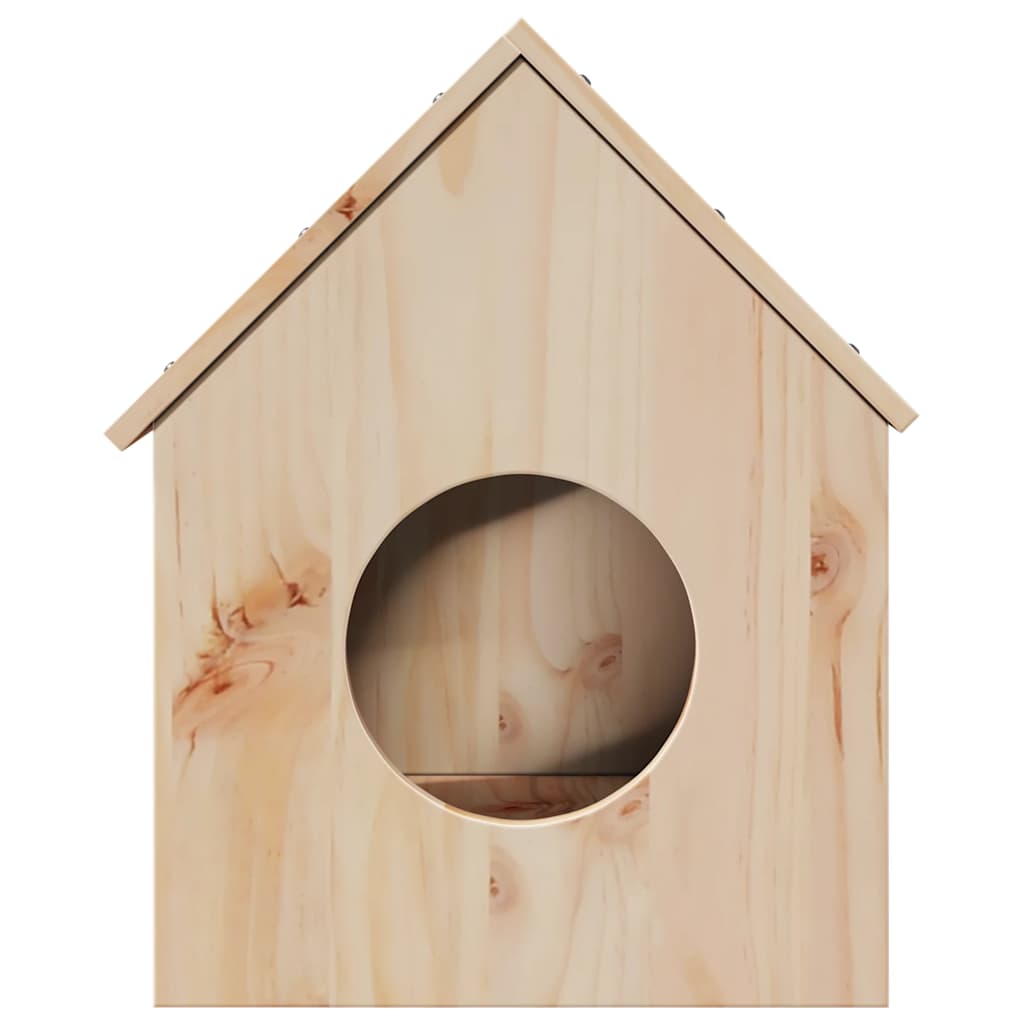 Vidaxxl maison pour chat 41x50x50 cm bois de pin massif
