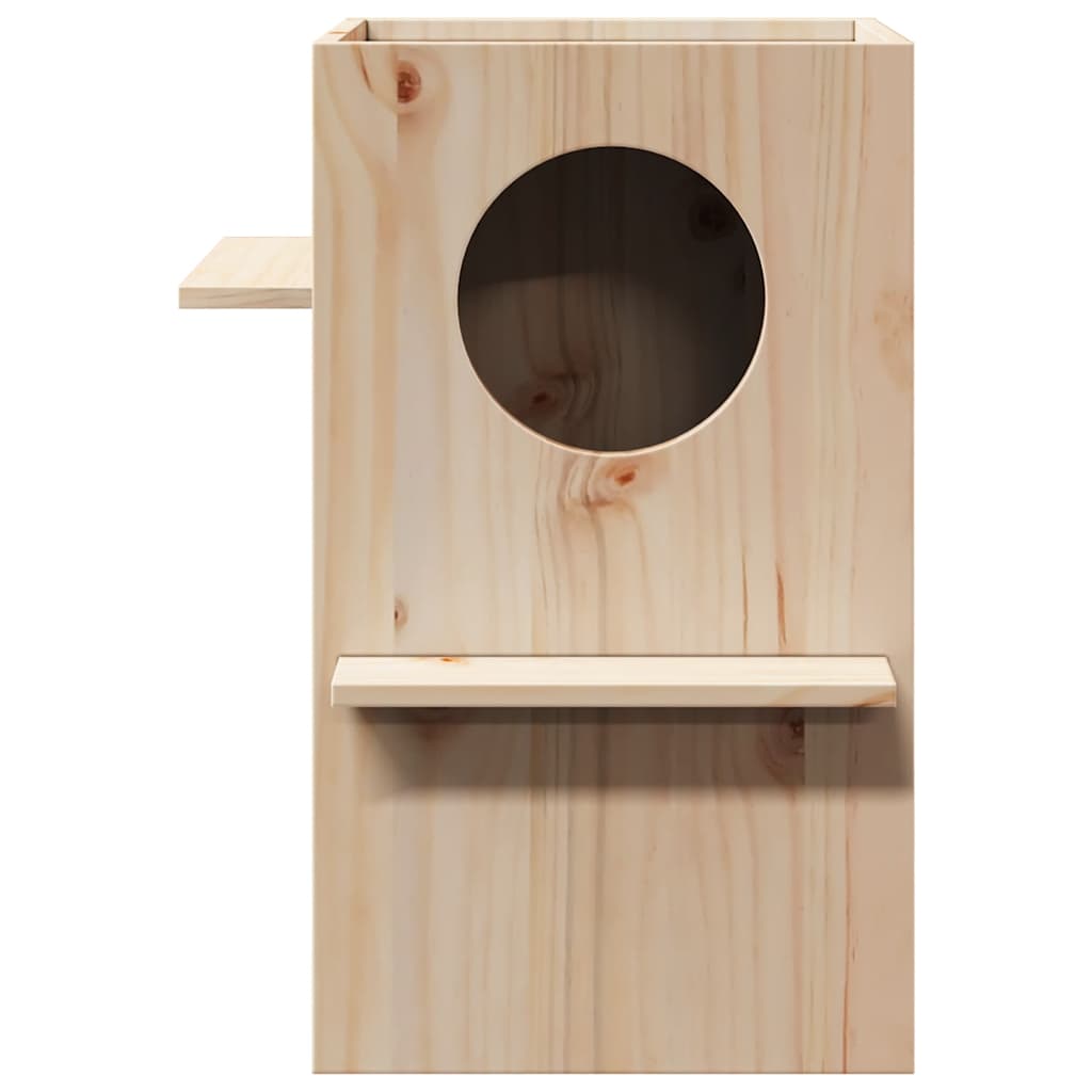 Vidaxxl maison pour chat 43x43x60 cm bois de pin massif