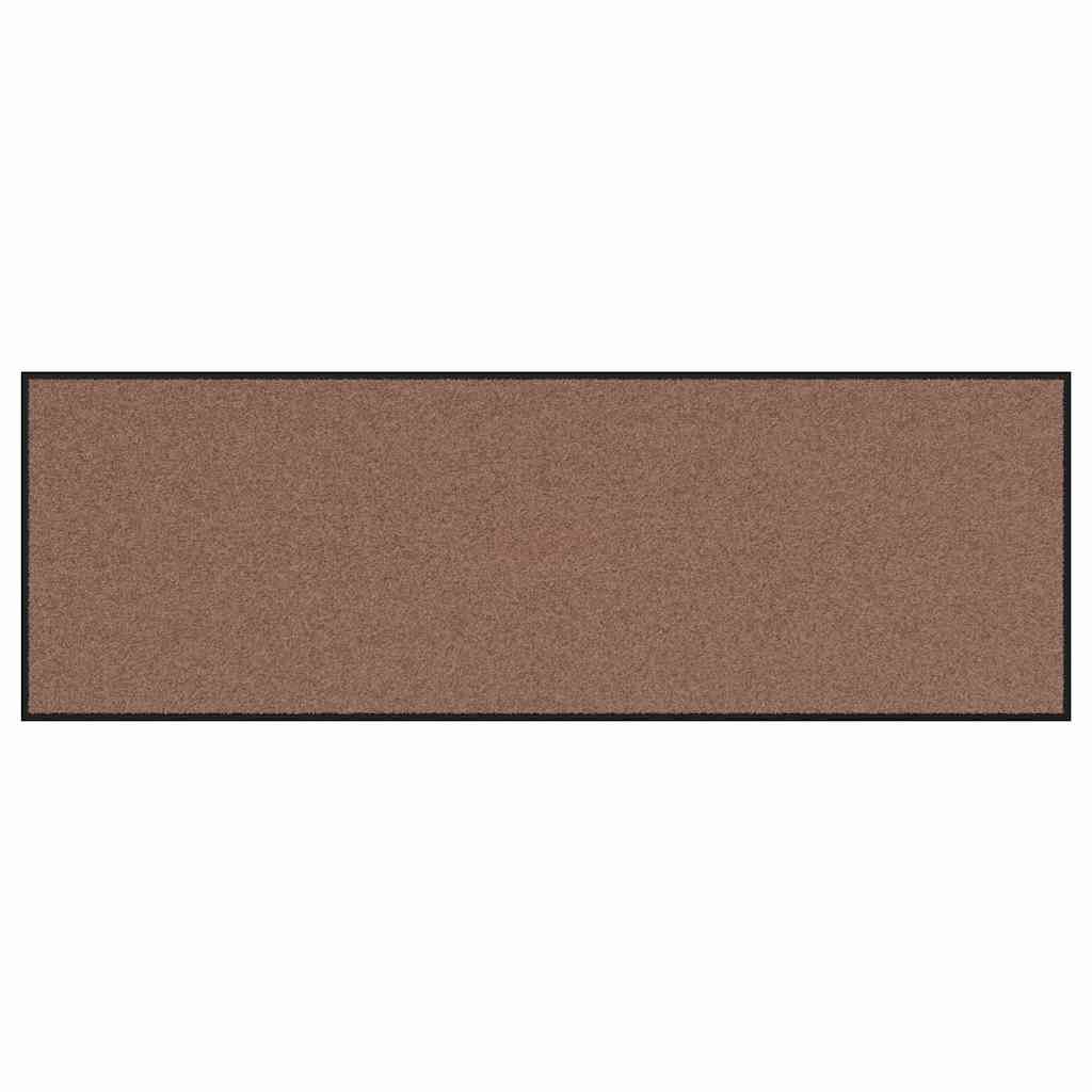 Vidaxl deurmat bruin en zwart 60 x 180 cm polypropyleen en vinyl