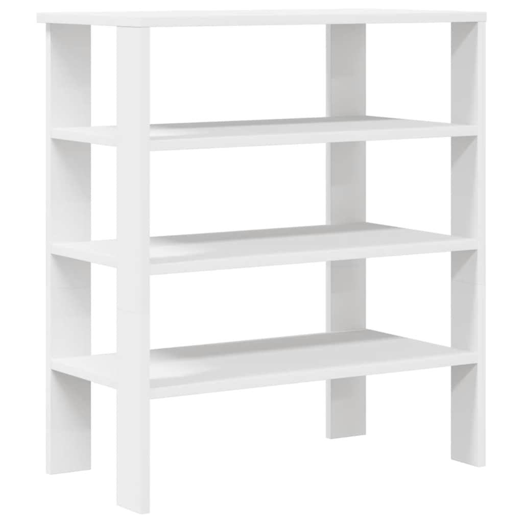 Vidaxx étagère à chaussures 61x32x70 cm bois fini blanc