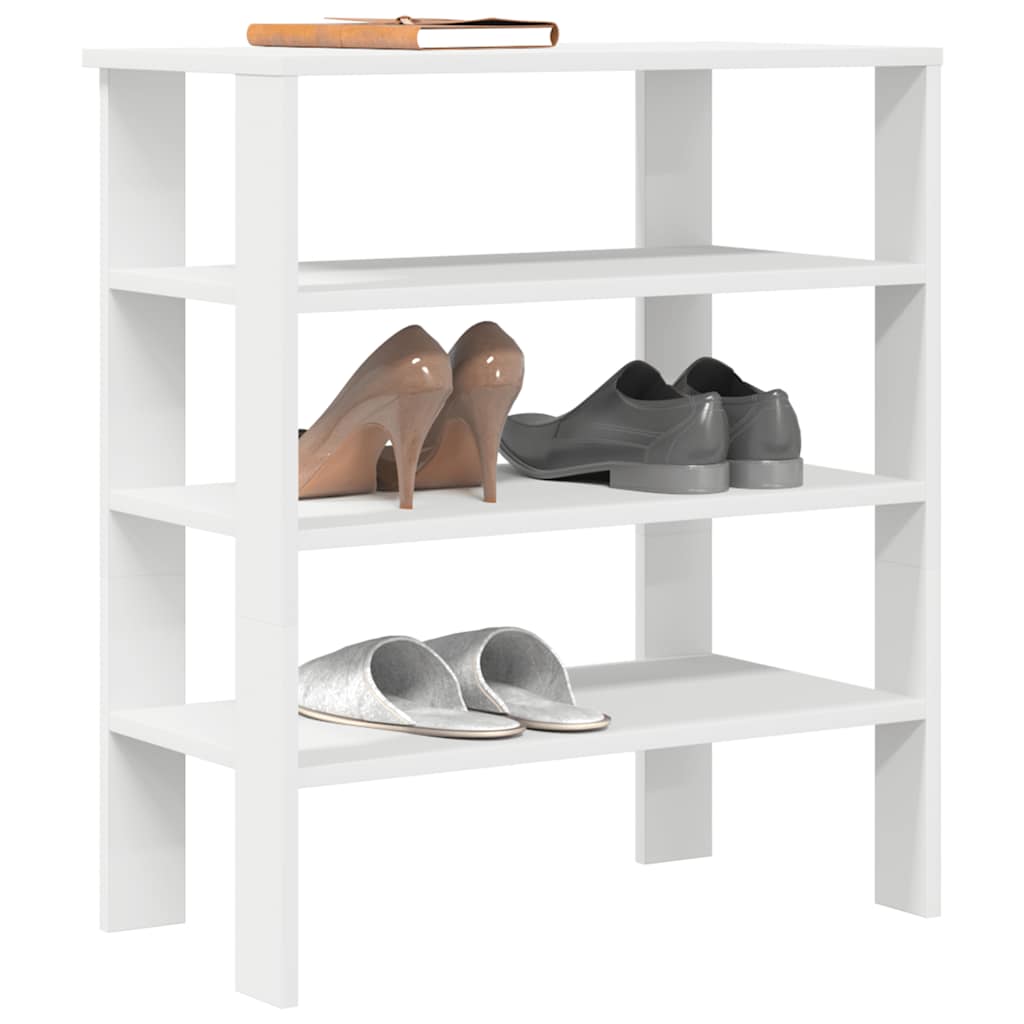 Vidaxx étagère à chaussures 61x32x70 cm bois fini blanc