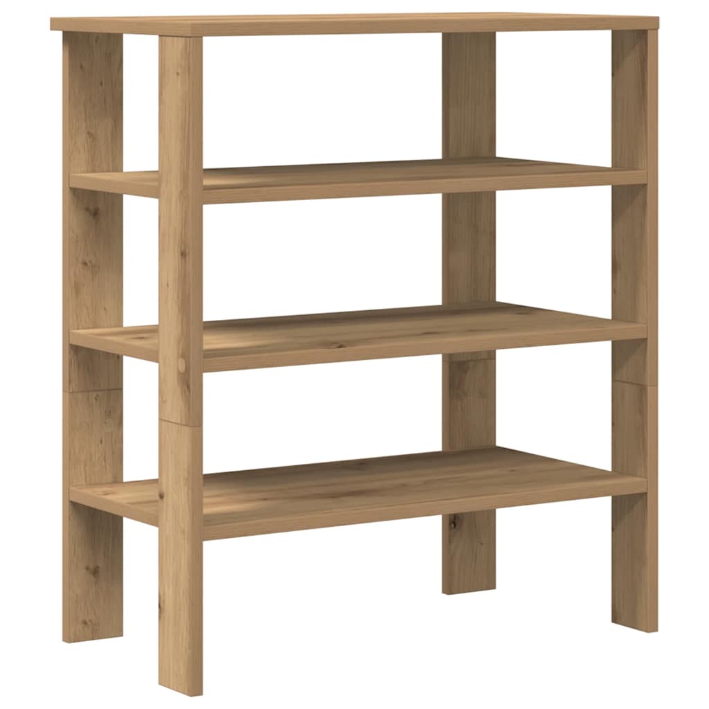VidaXL étagère à chaussures 61x32x70 cm bois travaillé, couleur chêne artisanal